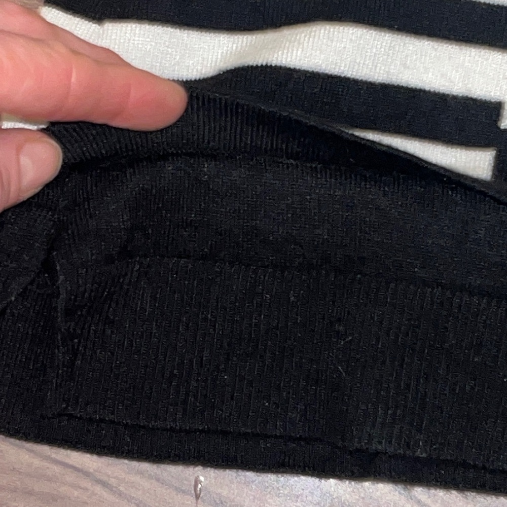 White House Black Market Striped Crew Neck Sweater with 3/4 sleeve - Picture 13 of 13